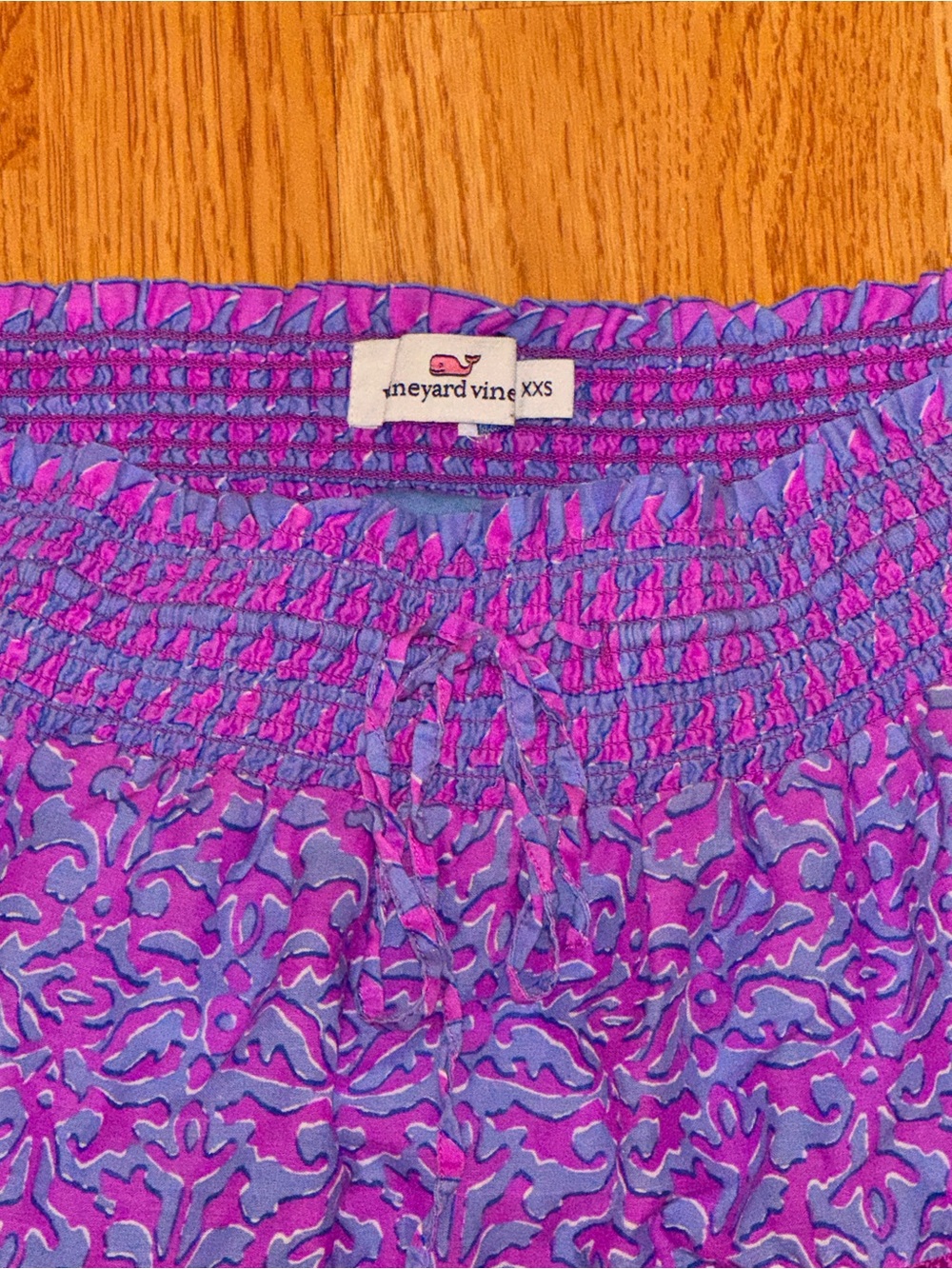 EUC Vineyard Vines Women’s Purple Tiered Smocked Skirt - Picture 2 of 3